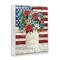 Stupell Industries Americana Flag Festive Bouquet Framed Giclee Art